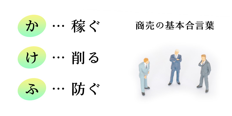 稼ぐ削る防ぐ